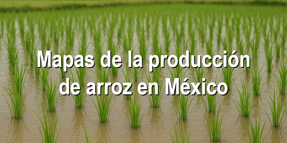 Mapas de la producción de arroz en México